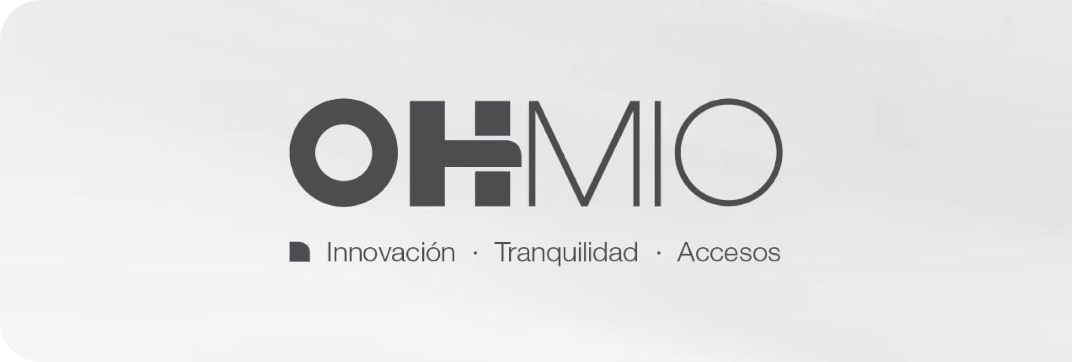Logotipo de OHMIO con el lema Innovación · Tranquilidad · Accesos